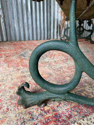 A rare 19th Century Coalbrookdale Dog & Serpent bench