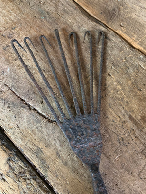 An early cast iron eel spear or gore