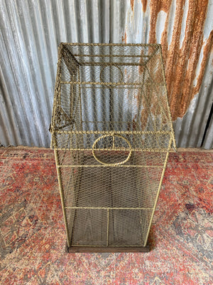 A very large wirework bird cage