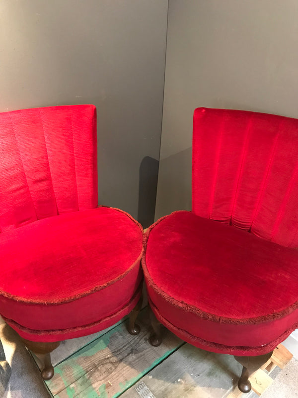 Velvet boudoir shop chair