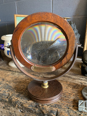 A very large 19th Century magnifying lens