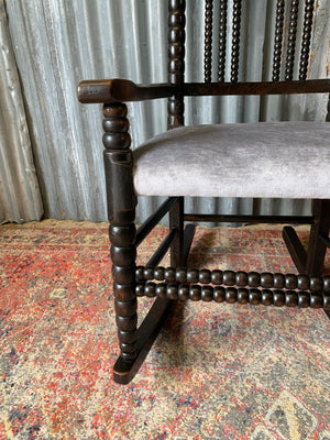 A bobbin rocking chair