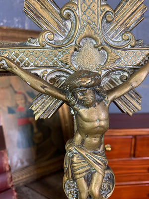 A large French altar crucifix