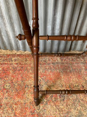An oak butler's tray table
