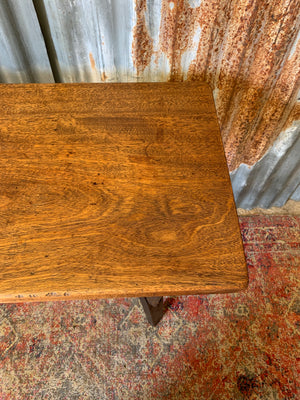 A Gothic oak console table