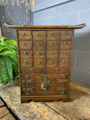 A Chinese apothecary cabinet