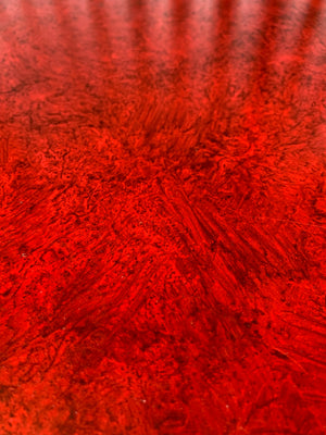 A red lacquer continental table