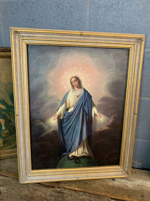 A 19th Century oil painting of the Madonna