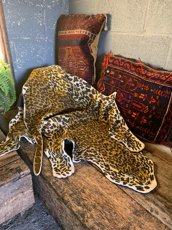 A Liberty of London faux leopard skin rug - Belle and Beast Emporium