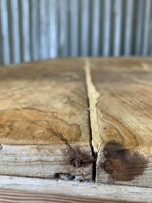 A pine kitchen table by Staines of Westminster