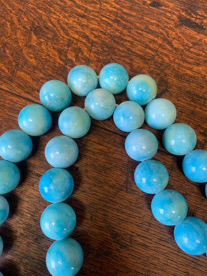 A set of large turquoise Mala beads ~ Set A