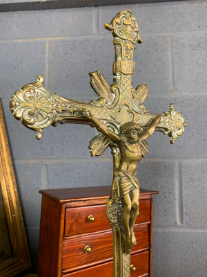 A large French altar crucifix