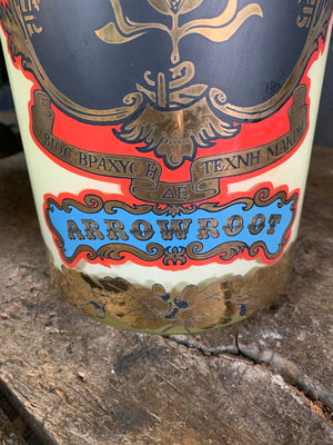 A large Royal Pharmaceutical Society apothecary jar - Arrowroot