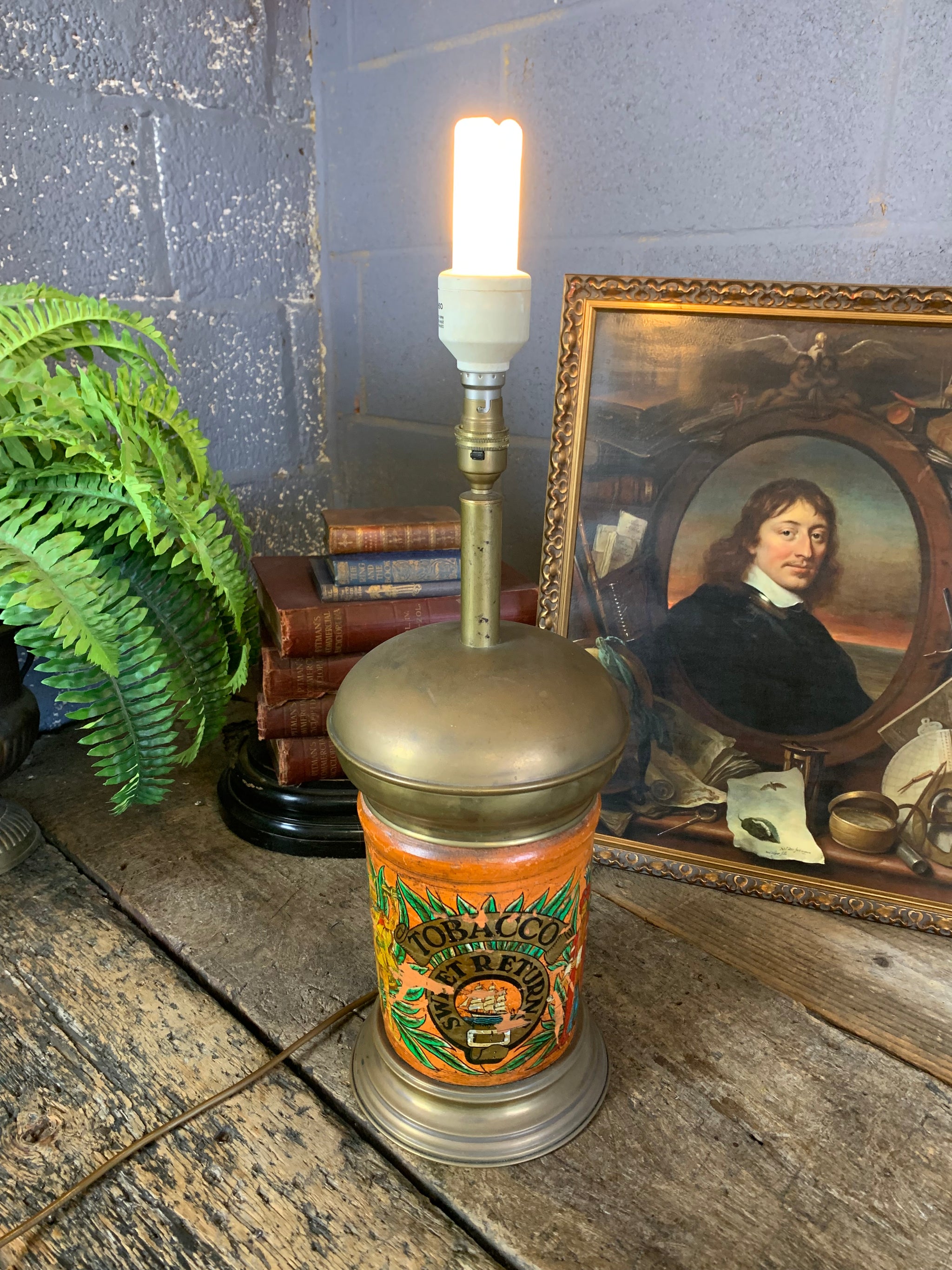 tobacco jar lamp A converted tobacco jar lamp tobacco jar lamp A converted tobacco jar lamp