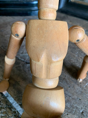 A large wooden artist's lay figure ~ 40cm