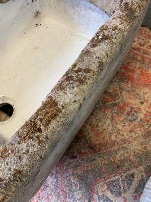 A pair of porcelain of butler's sink trough planters