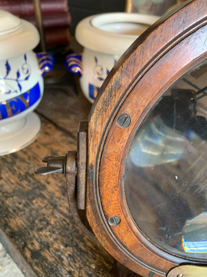 A very large 19th Century magnifying lens