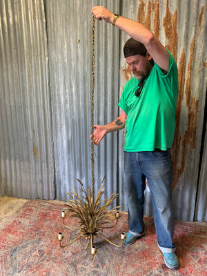 A chandelier in the form of a wheatsheaf