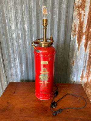 A converted fire extinguisher lamp ~ Merryweather