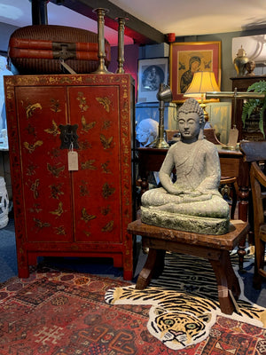 A large seated Buddha