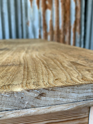 A pine kitchen table by Staines of Westminster