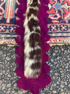 A Victorian taxidermy leopard rug