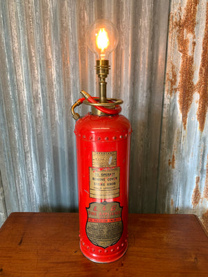 A converted fire extinguisher lamp ~ L&G