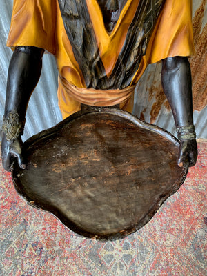 A full size Blackamoor figure with tray