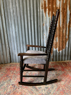 A bobbin rocking chair