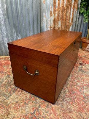 An Anglo-Indian campaign steamer trunk