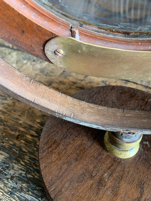 A very large 19th Century magnifying lens