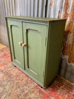 A Victorian two door cupboard