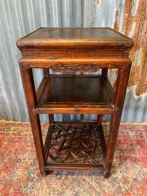 A Chinese wooden tea table ~ D