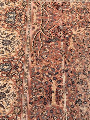 A large square Persian Paradise Park/Tree of Life rug ~ 360cm x 337cm