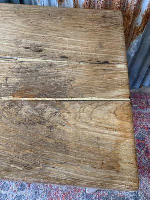 A pine kitchen table by Staines of Westminster