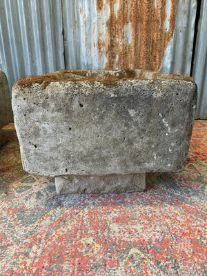 A pair of porcelain of butler's sink trough planters