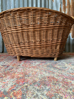 A large wicker basket ~ A