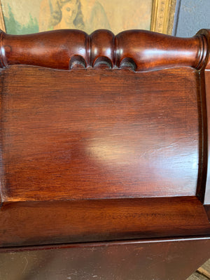 A mahogany Stilton coaster
