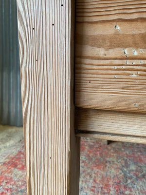 A pine kitchen table by Staines of Westminster