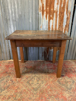 An Industrial wooden workbench