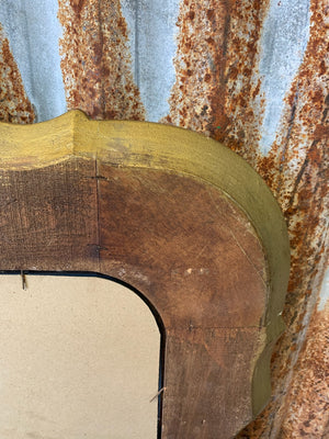 A large giltwood wall mirror