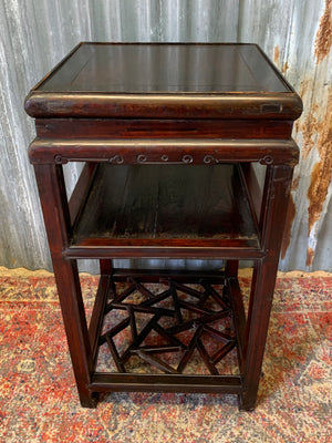 A Chinese wooden tea table ~ C