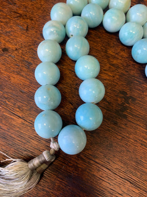 A set of large turquoise Mala beads ~ Set B