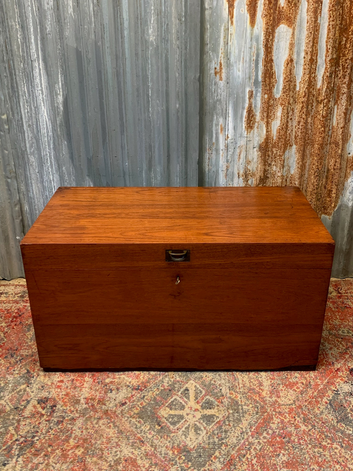 An Anglo-Indian campaign steamer trunk