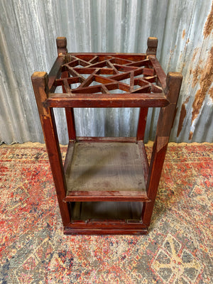 A Chinese wooden tea table ~ A