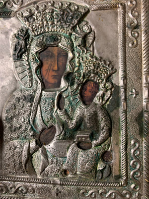 A Polish Black Madonna of Częstochowa icon