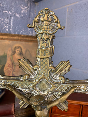 A large French altar crucifix