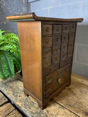 A Chinese apothecary cabinet