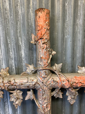 A 5ft French cast iron cross