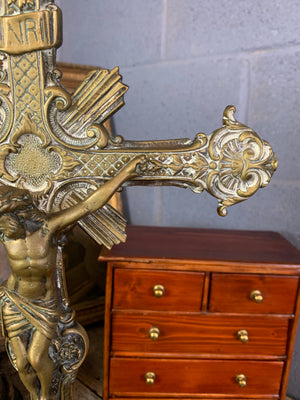 A large French altar crucifix